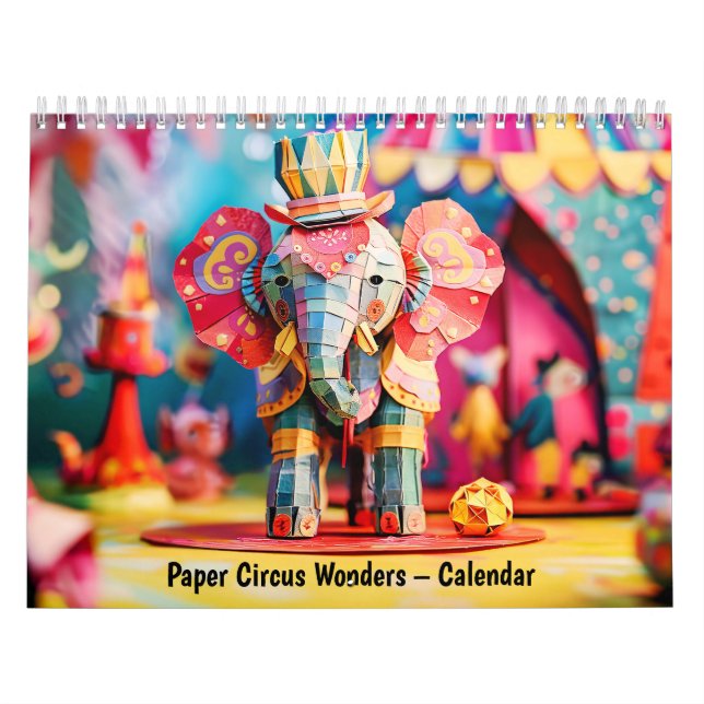 Maravilhas do Circo de Papel – Calendário (Capa)