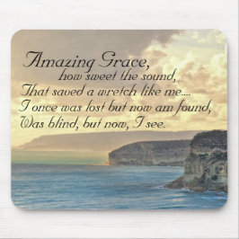 Maravilhosa Grace Hymn Ocean Sunset Mousepad