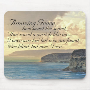 Maravilhosa Grace Hymn Ocean Sunset Mousepad