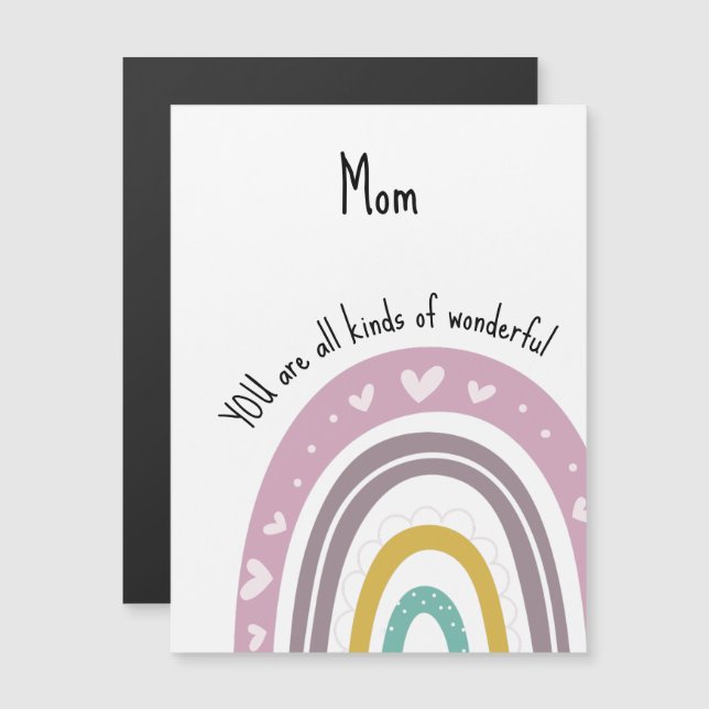 Maravilhosa Mãe Purple Heart Rainbow (Frente/Verso)