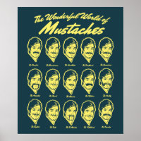 Maravilhoso mundo dos Mustaches Poster