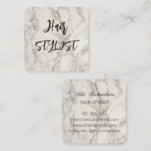 Marbel elegantemente cartão de visita quadrado mod