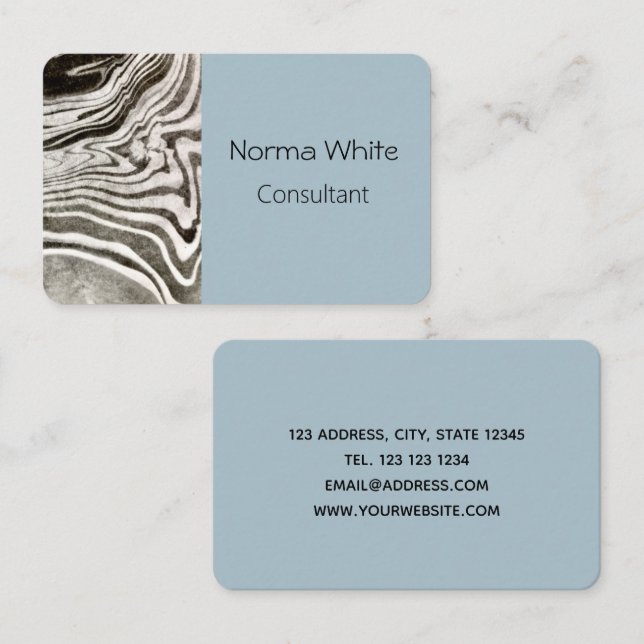 Marbeled Cartão de visita (Frente/Verso)