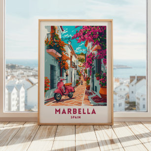 Marbella Espanha Impressão Poster Viagem