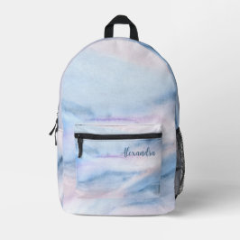 Marble Azul Cor-de-Água, cor-de-rosa, com nome