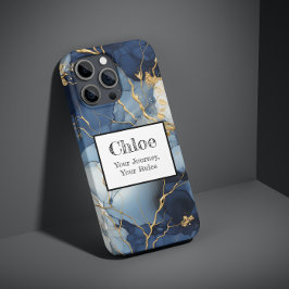 Marble Blue&Dourado Sua Viagem, Suas Regras