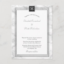 Marble Branco tudo em um único site de convite RSV