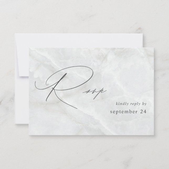 Marble com RSVP de refeição (Frente)