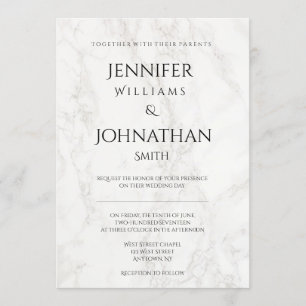 Marble, convites para casamento modernos