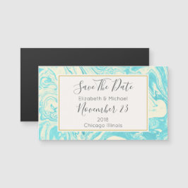 Marble Design no casamento Turquesa Salve a data