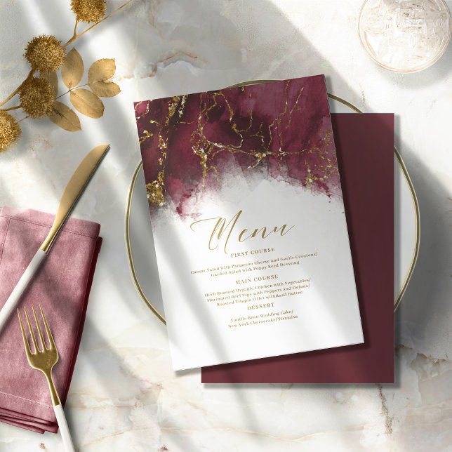 Marble Glitter Wedding Burgundy ID644 (Criador carregado)