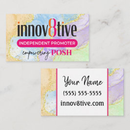 Marble gold integral8tive cartão de visita