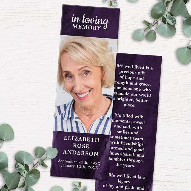 Marble Memorial Funeral Oral Bookmark (Criador carregado)