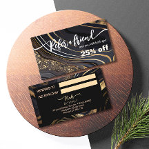 Marble nail salon Remete um cartão de referência d