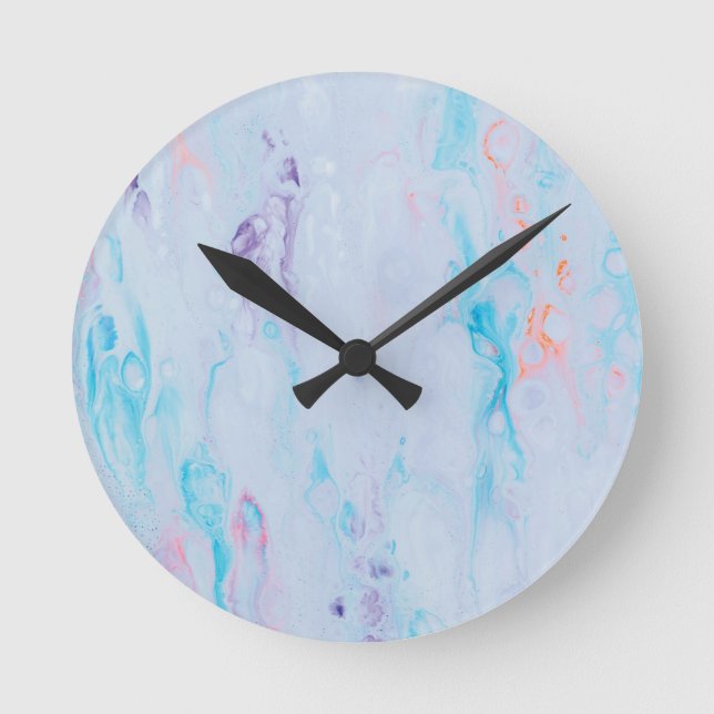 Marble Stone 8" Relógio de Parede Arredondada (Frente)