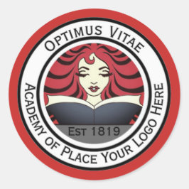 Marca comercial.Adicione seu logotipo. Etiqueta do