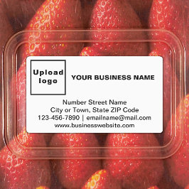 Marca comercial na etiqueta adesiva do retângulo b