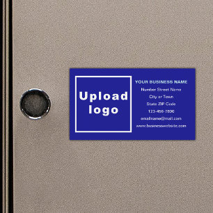 Marca comercial no cartão magnético azul