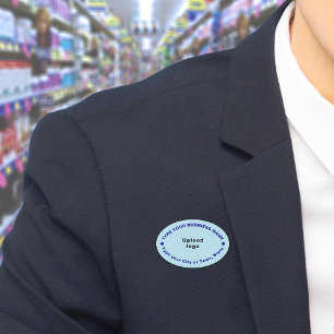 Marca comercial Nome de etiqueta azul-claro