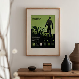 Marca de Frankenstein - poster de filme Vintage