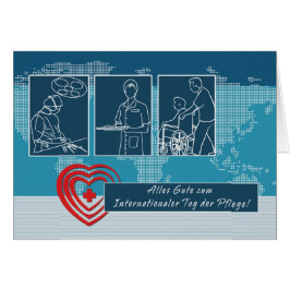 Marca de Pflege. Cartões do Dia das Enfermeiras em