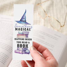 Marca de seleção de pilha de livros mágica