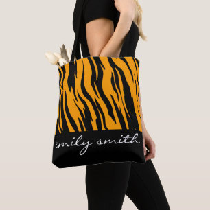 Marca de Tote de Padrão de Tigre Personalizado