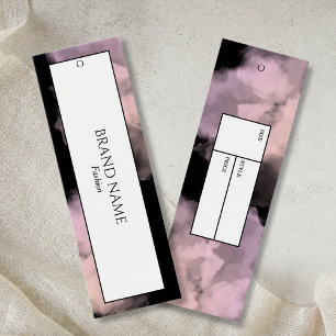 Marca de travamento de roupa de aquarela   Preto