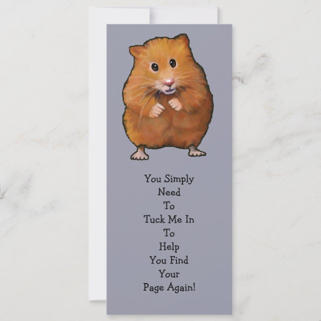 MARCA DO LIVRO DE HAMSTER: "Enfie-me" (Frente)