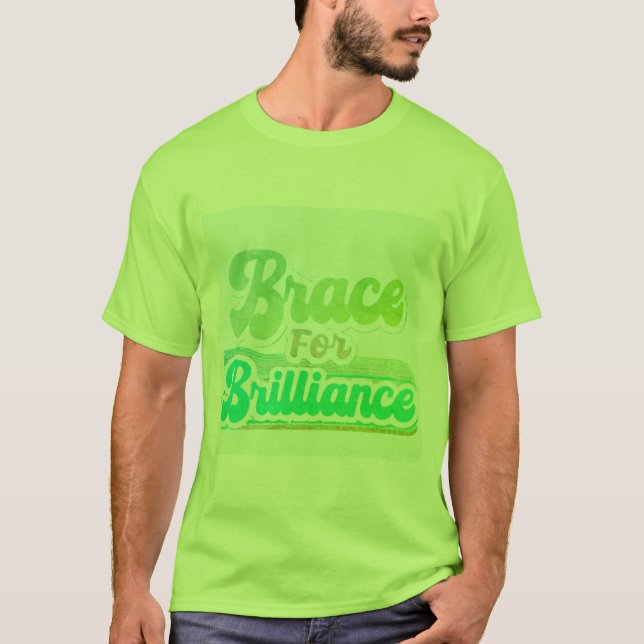 Marca para Design de Camiseta Brilhante" (Frente)