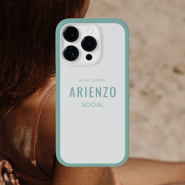 Marca Retro Teal Social Media (Criador carregado)