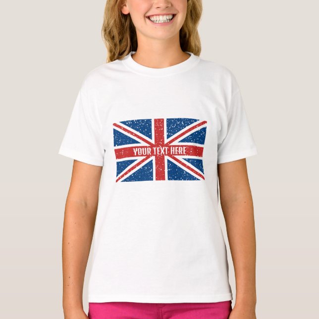 Marca T-Shirt Personalizada da bandeira Britânica  (Frente)