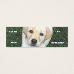 Marcador amarelo de labrador retriever