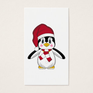 Marcador bonito do pinguim do Natal