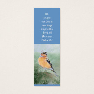 Marcador da bíblia da escritura do pássaro do