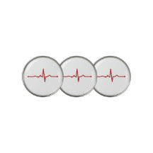 Marcador de bola de golfe com pulsação EKG