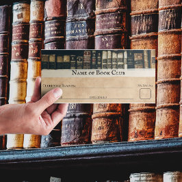 Marcador de Cartão de Rastreador do Vintage Book C