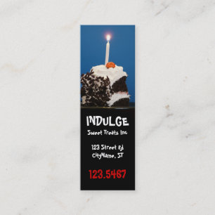 Marcador de Cartão de visita de Folha Indulge