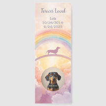 Marcador de Dachshund Memorial – Apoio à Dor com M