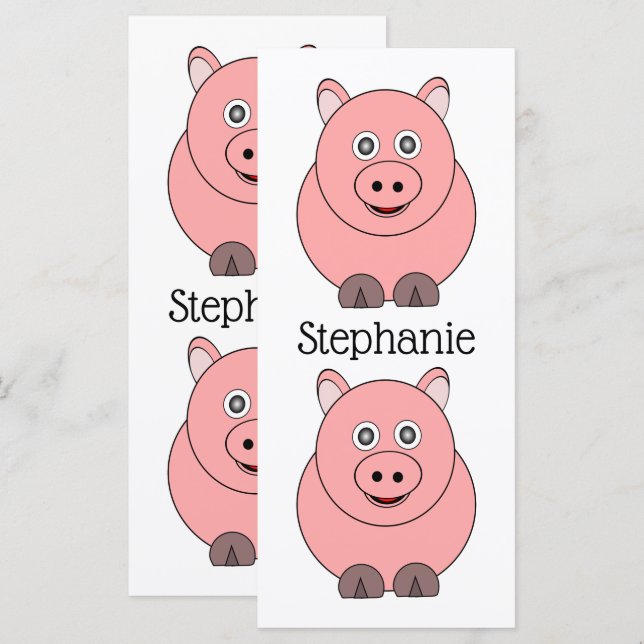 Marcador de Design de Suínos (Frente/Verso)