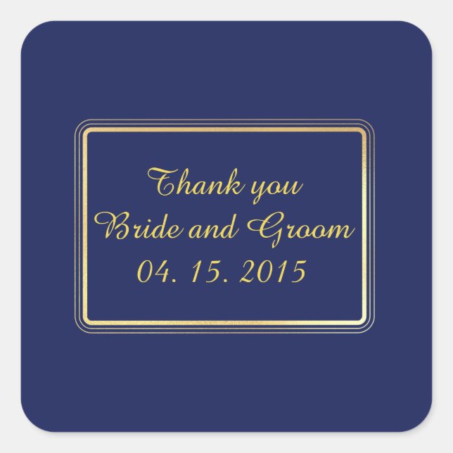 Marcador de Etiqueta de Adesivo Elegante Dourado A (Frente)