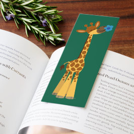 Marcador de Livro de Girafa de Desenho Animado Fof