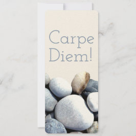 Marcador de Pebbles de Carpe Diem Inspiracional