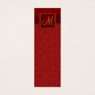 Marcador de Término da Crackle Elegante Burgundy