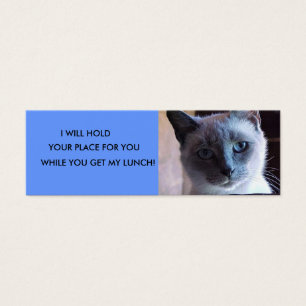 Marcador do gato Siamese