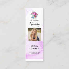 Marcador Funeral Roxo, Cartões de Guarda Funerário