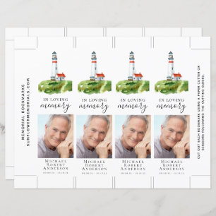 Marcador Memorial Foto do Farol 2x7 polegadas