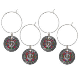 Marcador Para Taças De Vinho Clan Donnachaidh | Robertson Crest & Tartan Knot