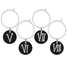 Vintage Roman Bone Numbers V-VIII do Halloween Par