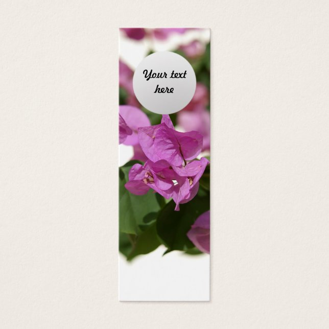 Marcador Personalizado Bougainvillea (Frente)